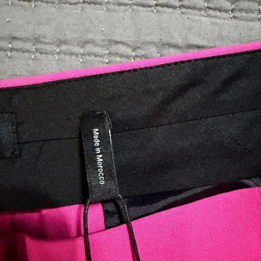 Theory Treeca 2 Pants Carnation Pink Suiting Wool Slim Leg Trouser Size 16 NWT